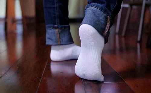White socks and clean floors are best friends!