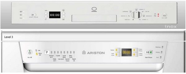 Earlier Ariston PMM control panels with digital LCD displays