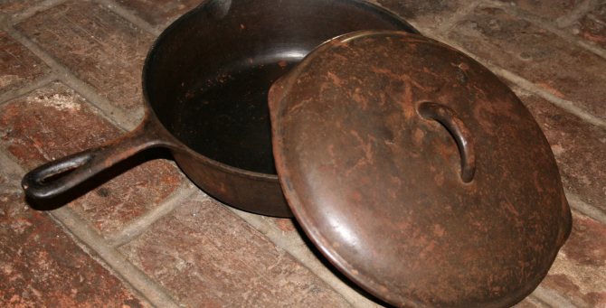 cast iron frying pan rusted after PMM