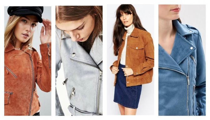 Girls in well-groomed suede jackets