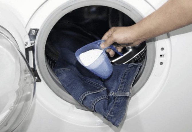 Adding detergent to your wash