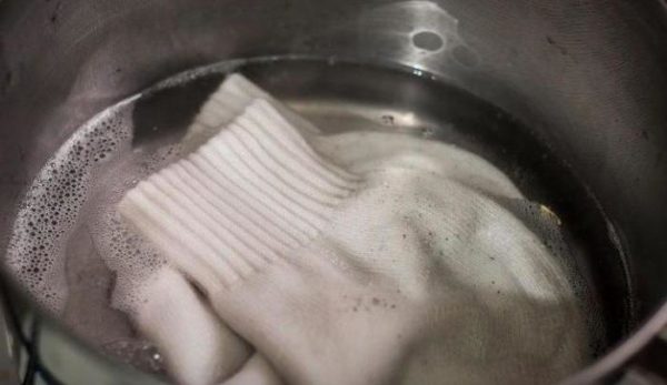 An additional category involves returning socks to whiteness by boiling.