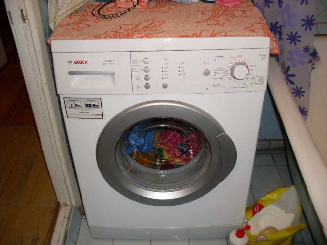 Operating a Bosch washing machine