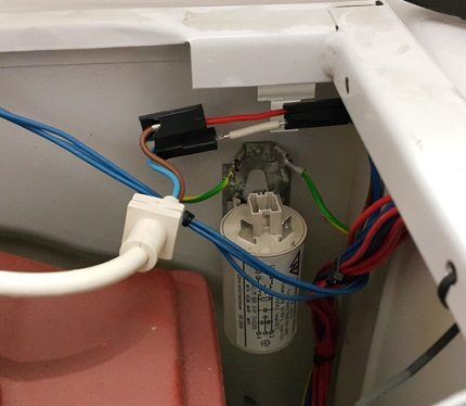 Washer interference filter