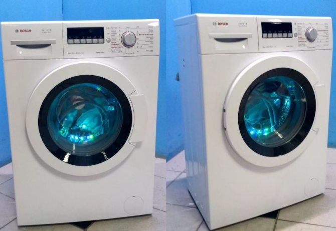 Dimensions of the washing machine