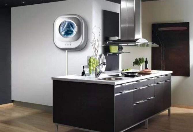 Characteristics of wall-mounted washing machines, pros and cons