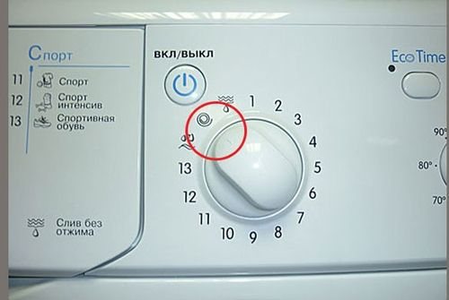 Половинная загрузка на стиральной машине как выглядит Indesit WISN 100: Instructions and manual in Russian