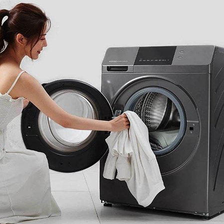 Using a washing machine and dryer