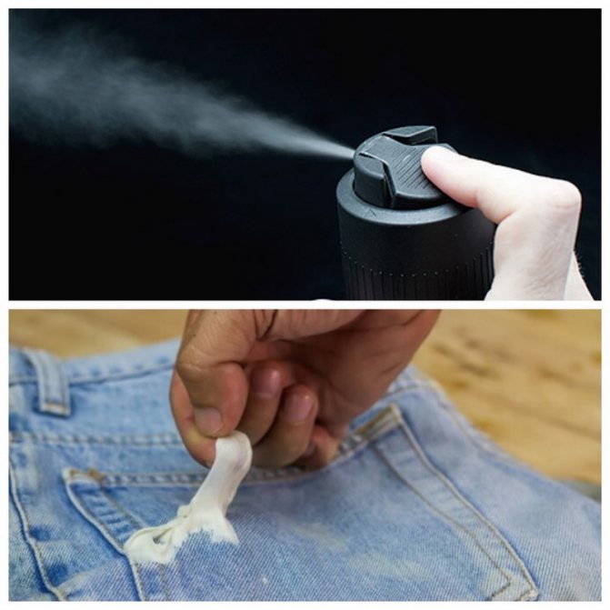How and with what to remove chewing gum from jeans, trousers and trousers at home