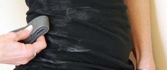 How to easily remove white marks on black clothes