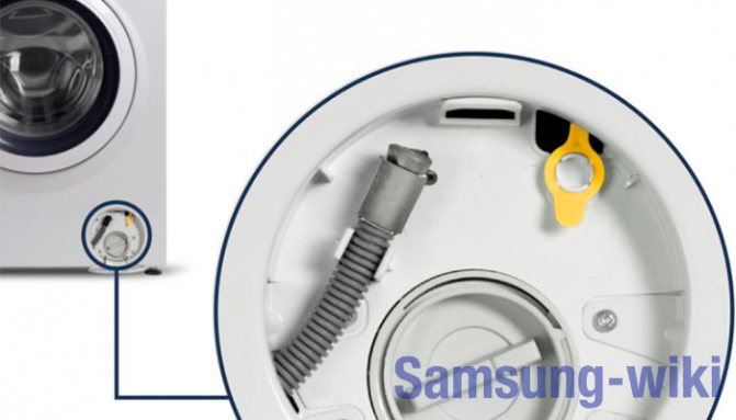 How to unlock the door of a Samsung washing machine