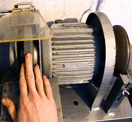 How to make emery from a washing machine motor