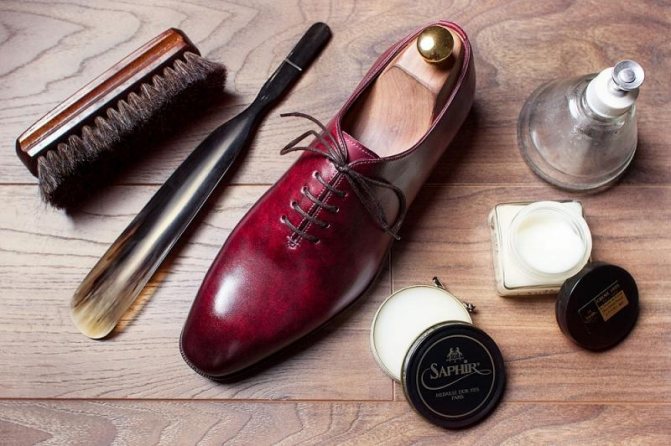 What products to use to care for leather shoes