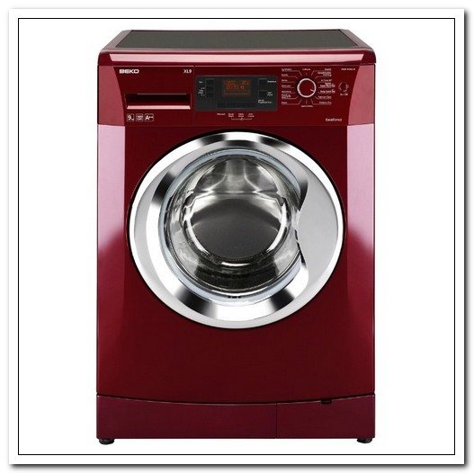 Red washing machine BEKO WMB 91442 LR