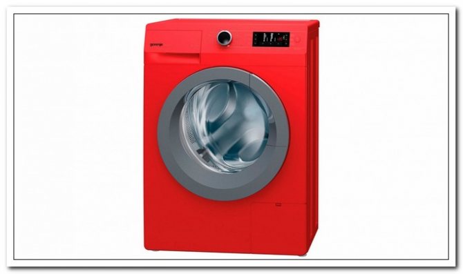 Red washing machine GORENJE W65Z03SRD