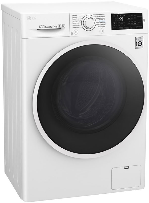 LG F2J6NM0W (Korea) - 3rd place in the ranking of the best front-loading washing machines