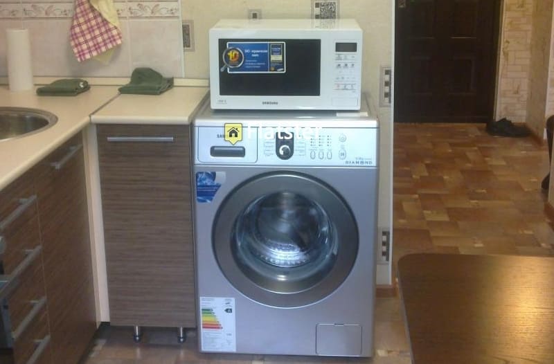 микроволновку на стиральную машину