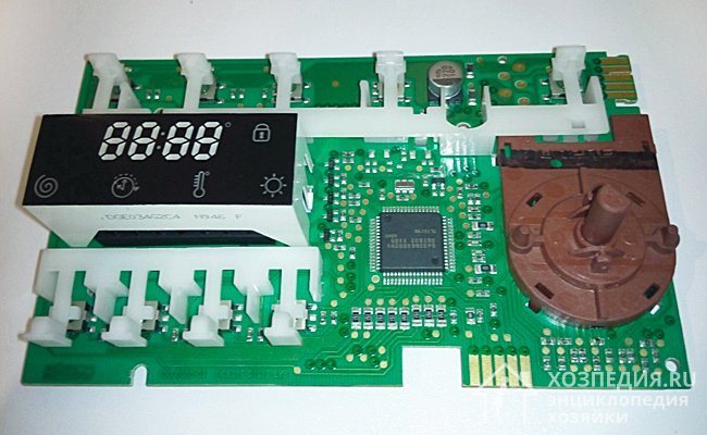 Control and display module in some Indesit CM models