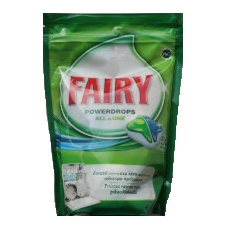 Fairy dishwasher detergent tablets all in one with two gel inserts