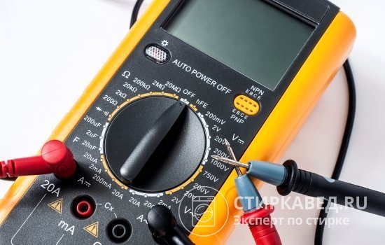 A multimeter is a multifunctional device for measuring resistance, voltage and current. You can buy it at electrical stores 