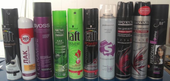 hairspray set
