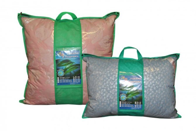 pillow and seaweed filler
