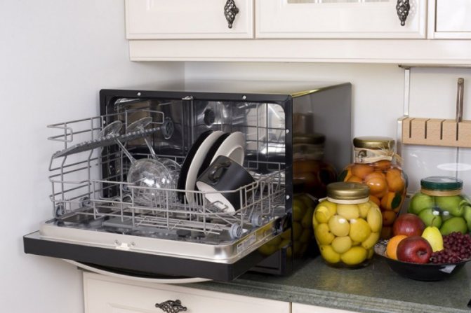 it is not difficult to find a place for a countertop dishwasher