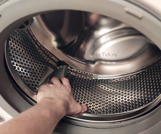 The washing machine drum does not spin