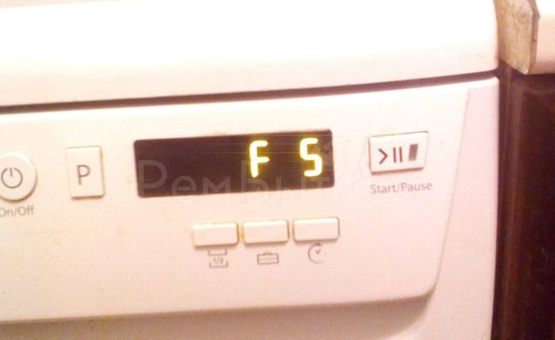 Error 5 in the Ariston dishwasher