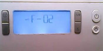Error F02, F2 in the Ariston washing machine