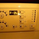 Ошибка F05 в стиральной машине Индезит