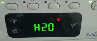 Ошибка H20 в стиральной машинке Индезит