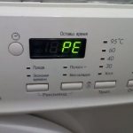 Ошибка PE в стиральной машине LG