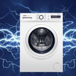 What determines the power consumption of a washing machine?