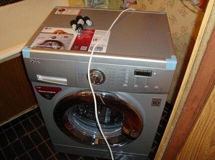 Warping of the washing machine body