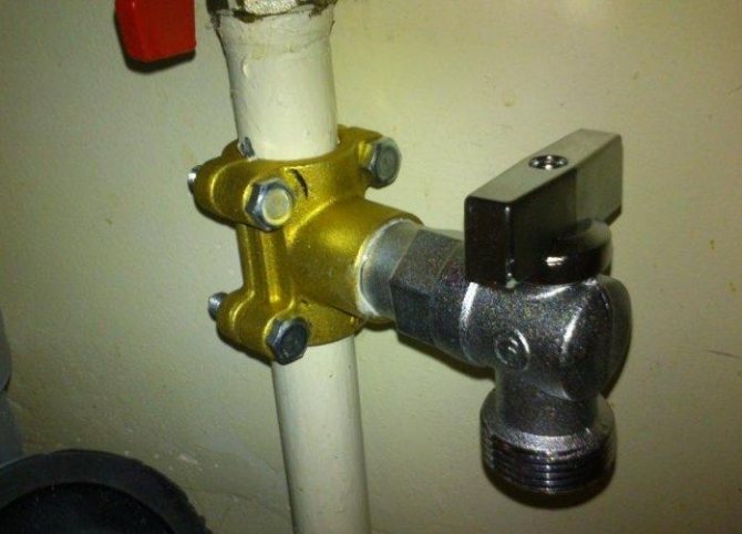 Closed water valve