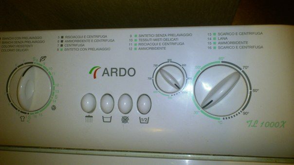 Translation of washing modes into Russian