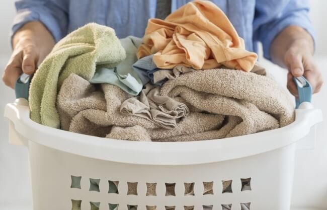 preparing laundry