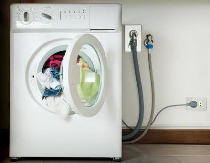 Connecting a washing machine