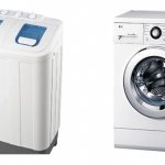 Полуавтоматическая и автоматическая стиральная машины