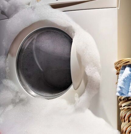 Increased foaming during operation of the washing machine