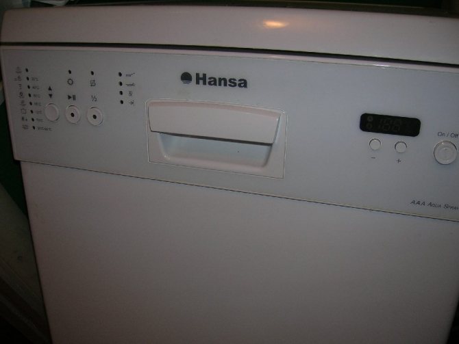 Causes of breakdowns of the Hansa dishwasher