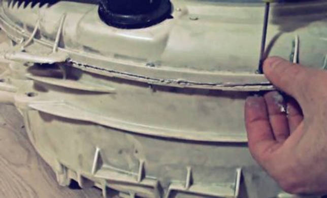 Ремонт бака стиральной машины своими руками: устранение течи