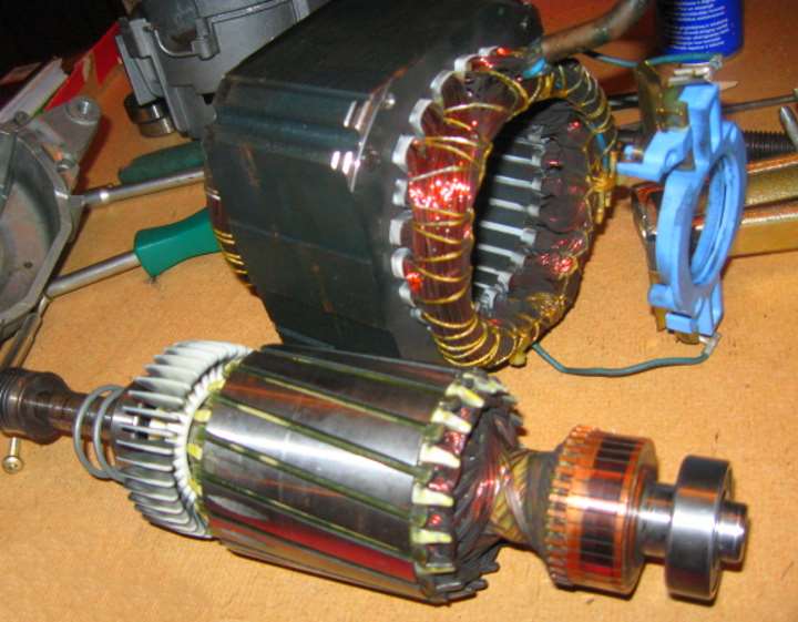 Ротор и старот двигателя СМА LG