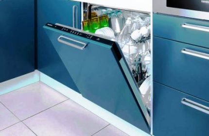 Dishwasher front handle