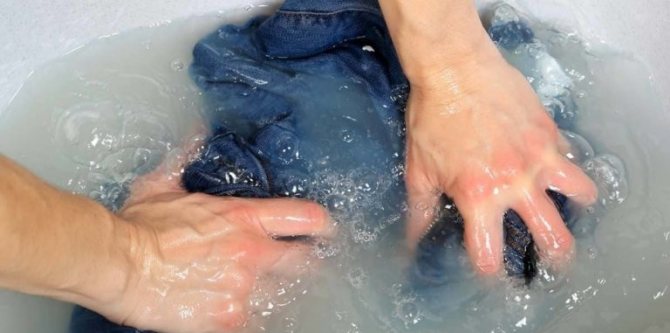 hand washing denim jacket