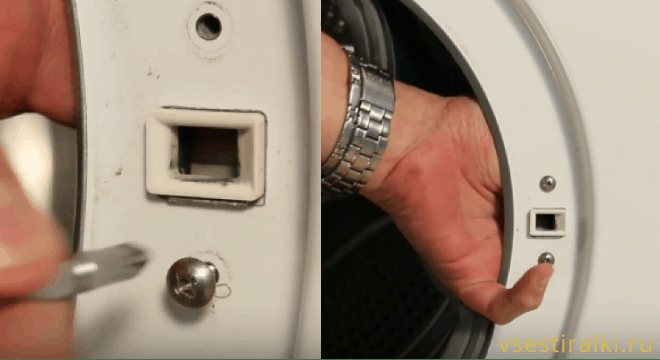 Removing the locking device from the washing machine