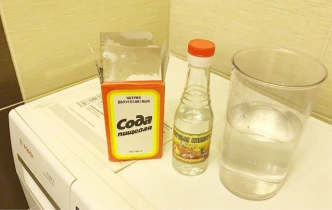 Сода и уксус для чистки