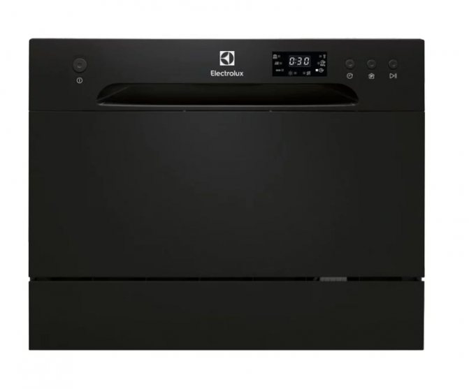 Stylish and compact Electrolux BLACK line ESF 2400 OK