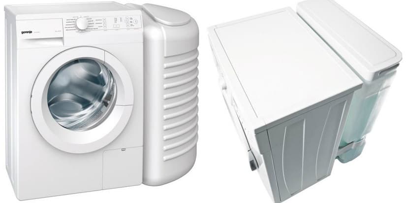 Washing machine with water tank for rural areas